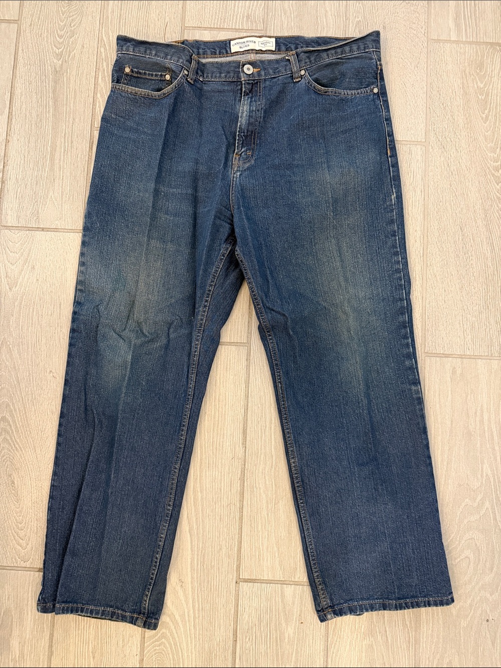 Canyon River Blues Classic Men's Straight-Leg Jeans - Dark Blue